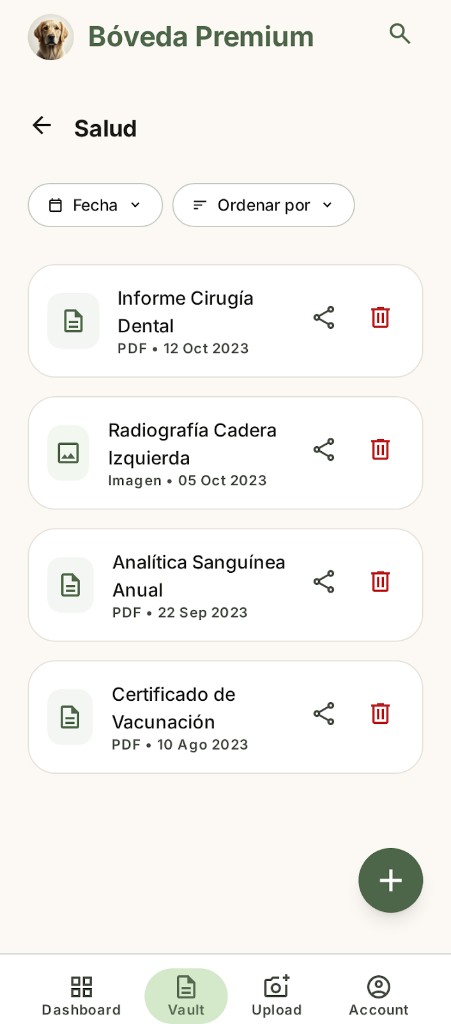 Lista de documentos médicos en Wawki-Pet.